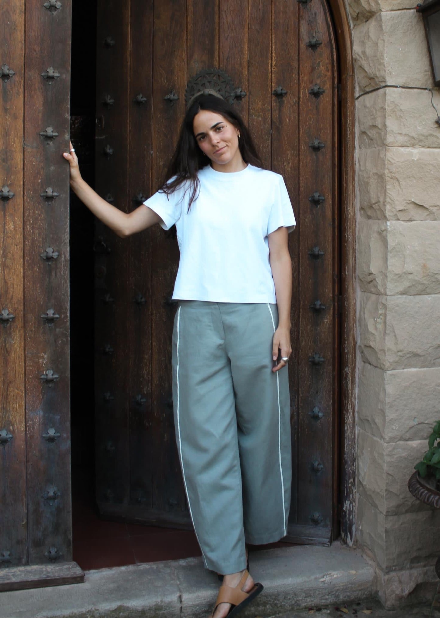 Pantalones Globo Caqui