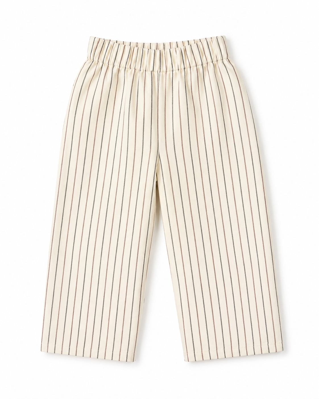 Pantalón de niño o niña beige balloon a rayas
