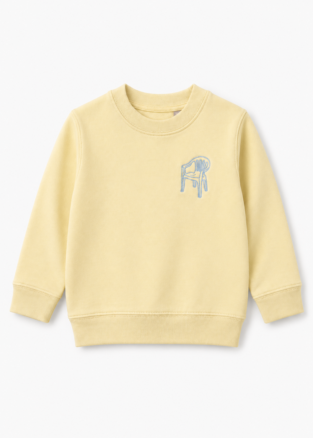 Sudadera amarilla de niño y niña la silla del verano