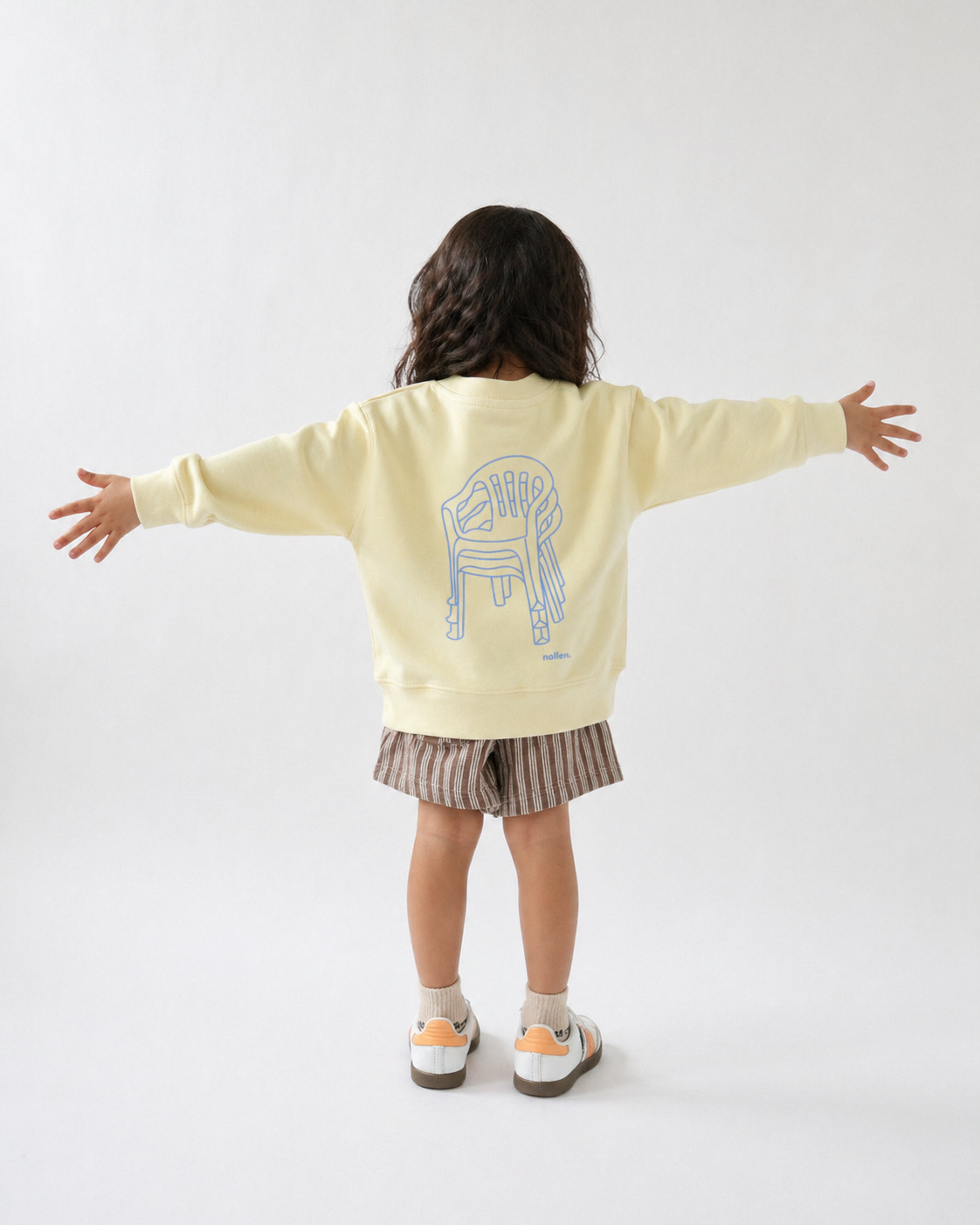Sudadera amarilla la silla del verano niño y niña