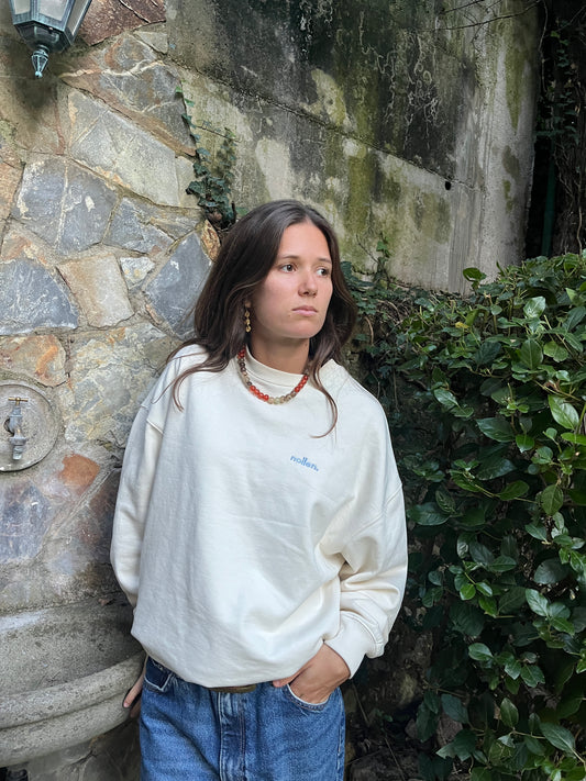 Sudadera Crema Unisex