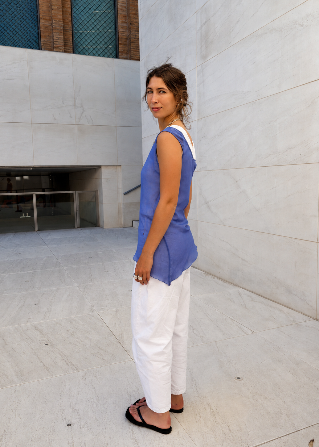 Top Iris de doble capa transparente