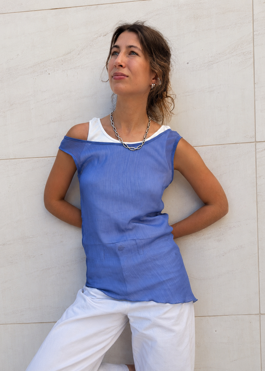 Top Iris de doble capa transparente